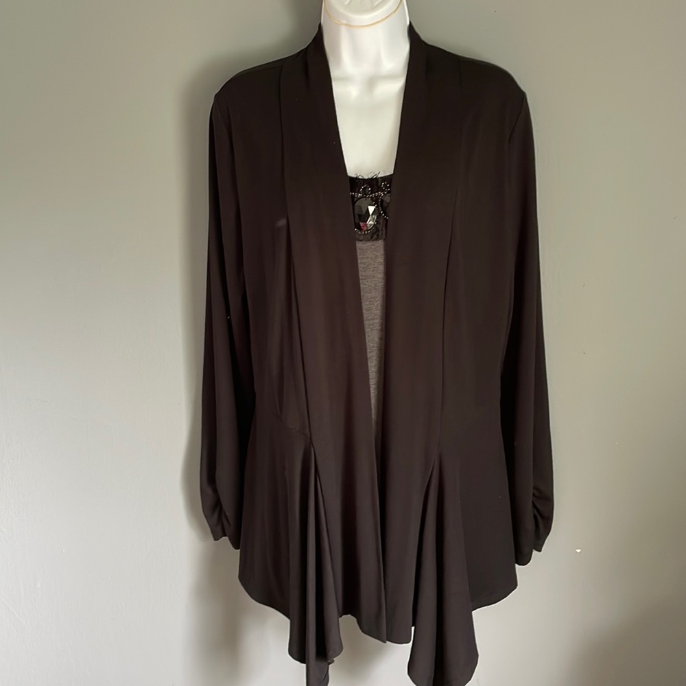 AB studio long sleeve blouse size L